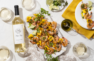 Grilled Shrimp and Mango Skewers With Sauvignon Blanc