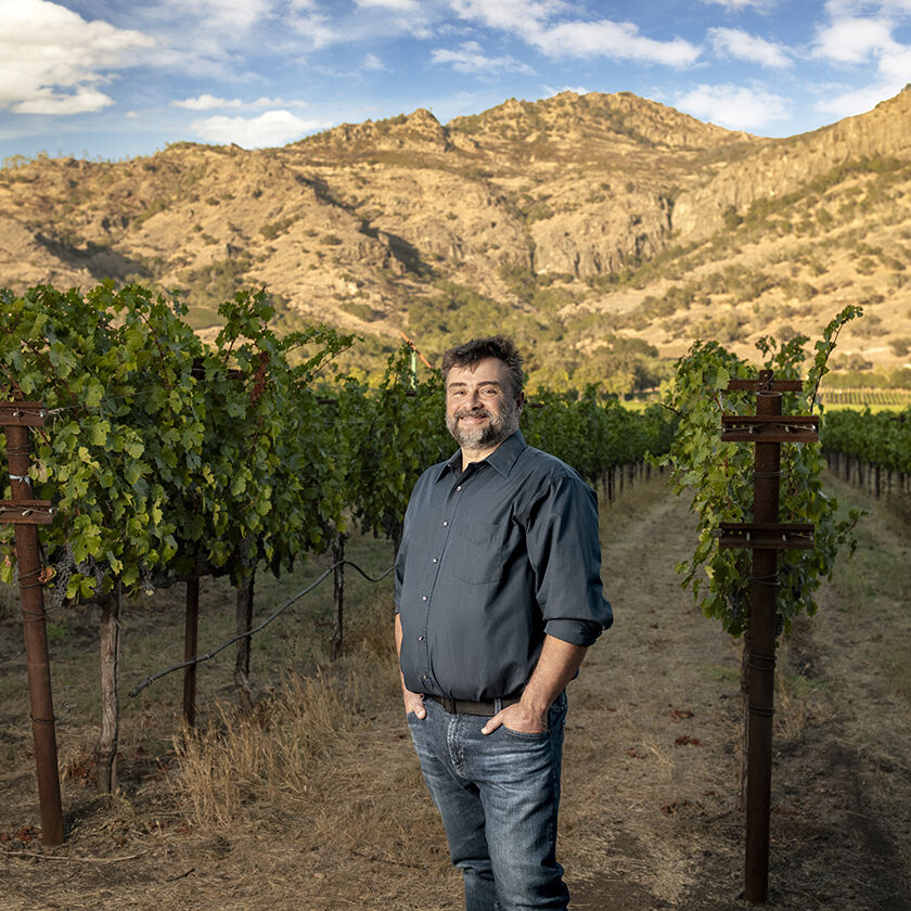 Ludovic Dervin in Vineyard