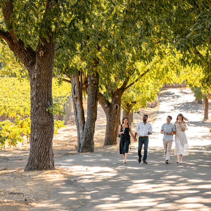 Guests Walking at Stags' Leap