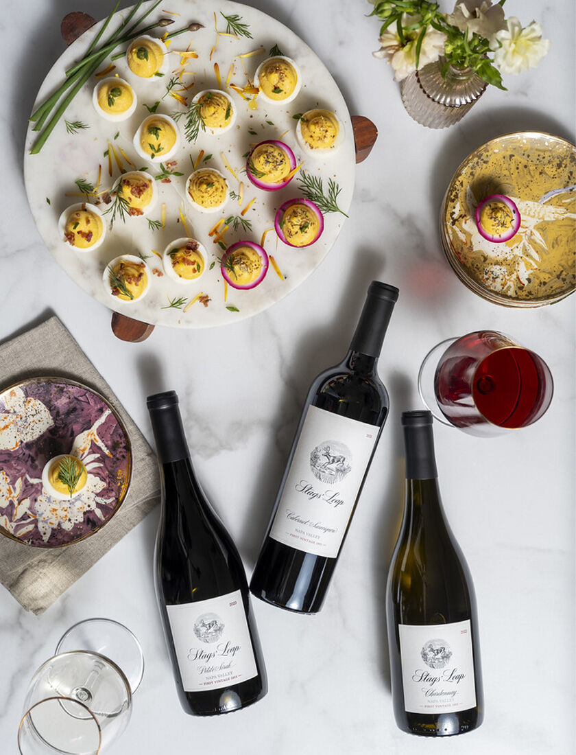Deviled Egg with Stags' Leap Wine