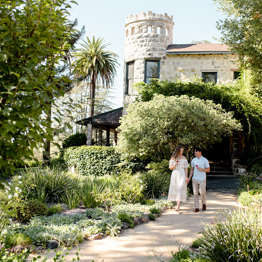 Couple at Stags' Leap Winery