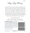 2017 Stags' Leap Napa Valley Merlot Back Label, image 3