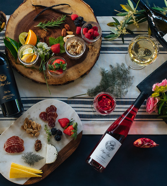 2019 Stags Leap Amparo Rose Tabletop Setting