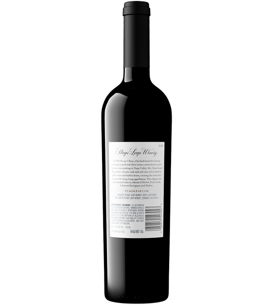 2018 Stags' Leap The Investor Red Wine Napa Valley Back Bottle Shot