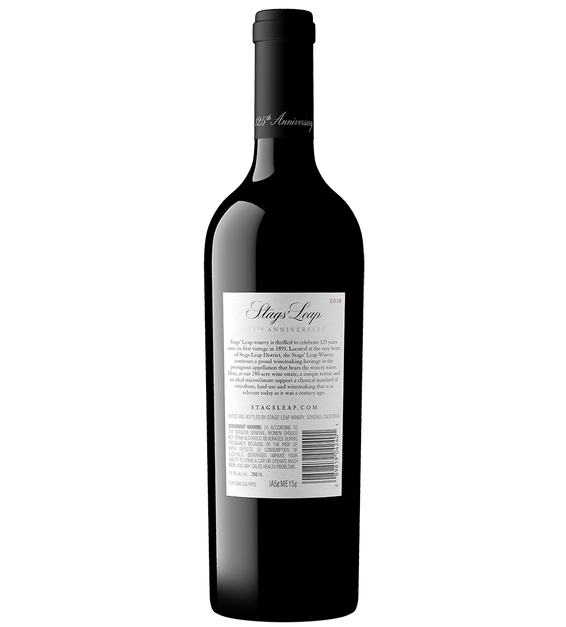 2018 Stags' Leap 125th Anniversary Napa Valley Cabernet Back Bottle Shot