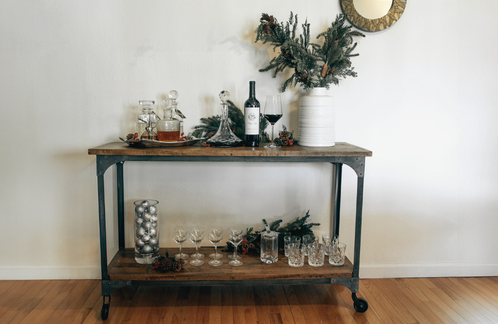 Styling Your Bar Cart with Stags' Leap Wines